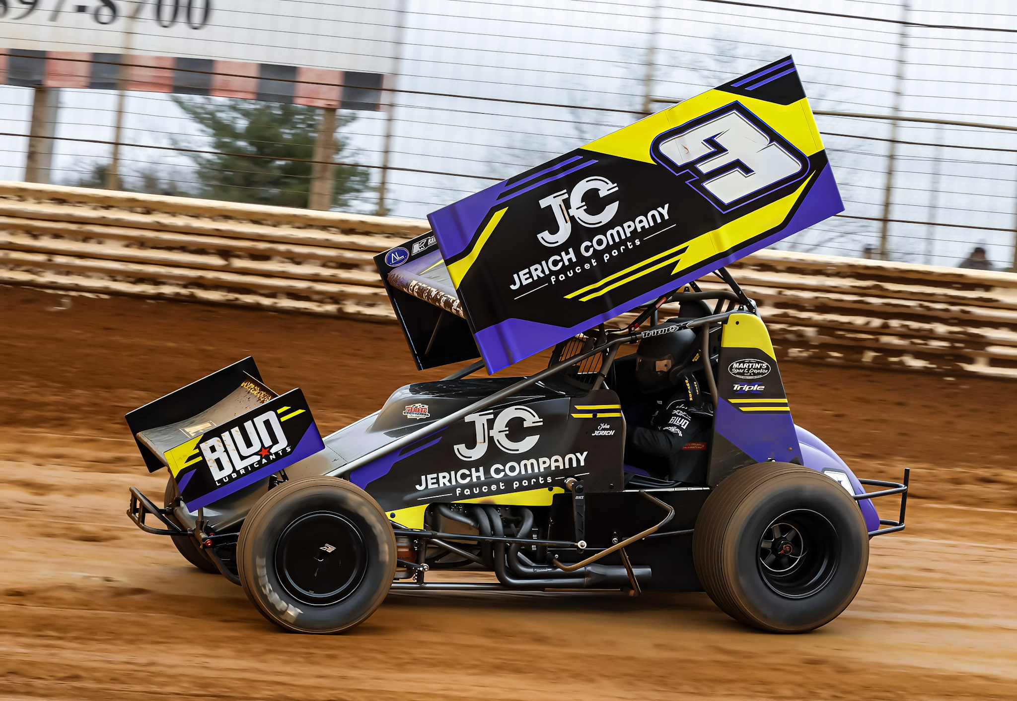 JJR No. 3 sprint car action — daytime